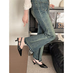 Damen Slingback-Pumps mit elegantem spitzen Design und verstellbaren Riemchen R&B