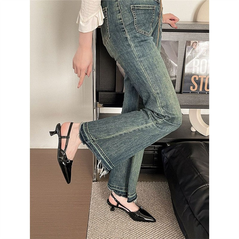 Damen Slingback-Pumps mit elegantem spitzen Design und verstellbaren Riemchen R&B