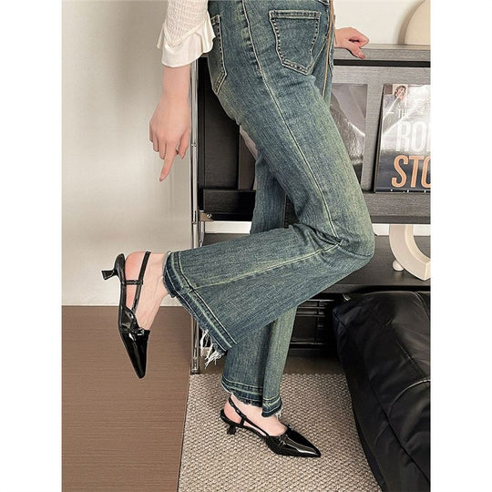 Damen Slingback-Pumps mit elegantem spitzen Design und verstellbaren Riemchen R&B