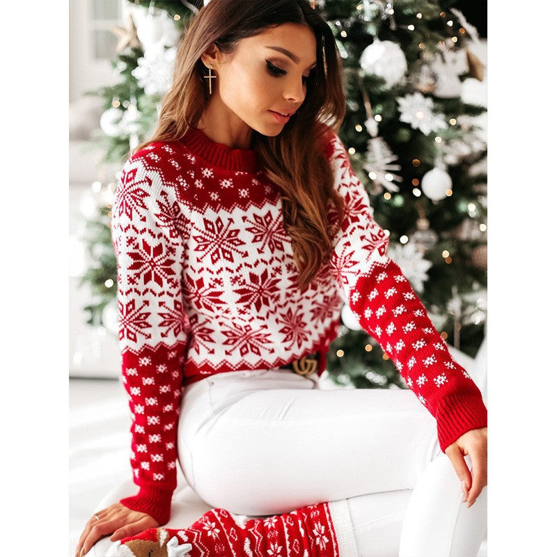 Damen Winterpullover mit folkloristischem Muster R&B