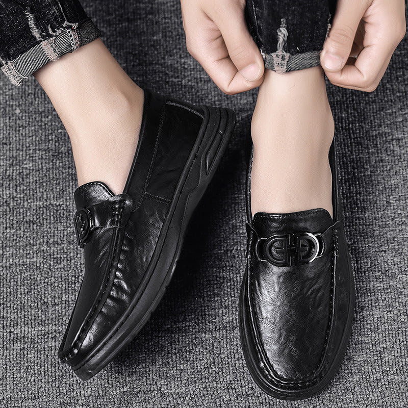 Herren elegante Mokassins mit modischem Design und hochwertigem Lederoberteil