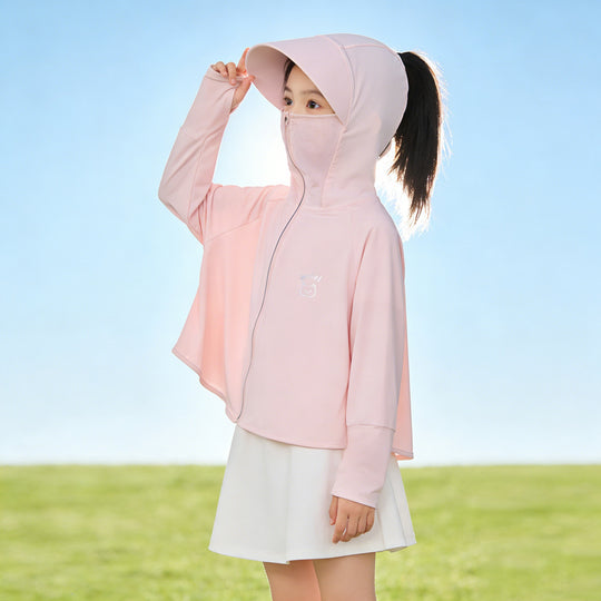 Mädchen multifunktionale Sonnenjacke mit Kapuze R&B