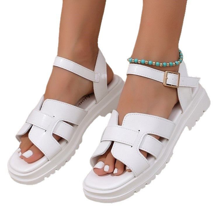 Damen Komfortable Sandalen mit modischem Riemendesign R&B