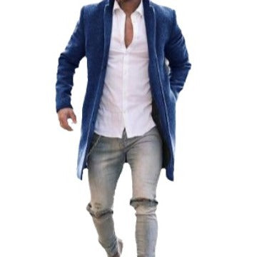 Herren eleganter Langmantel R&B