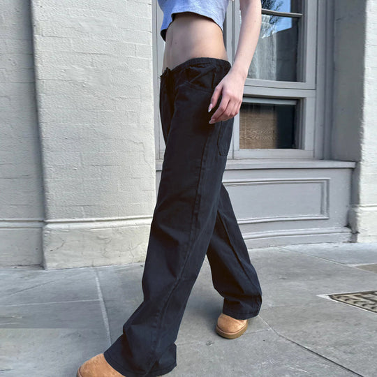 Damen Bequeme Freizeit Hose mit elastischem Bund und praktischen Taschen R&B