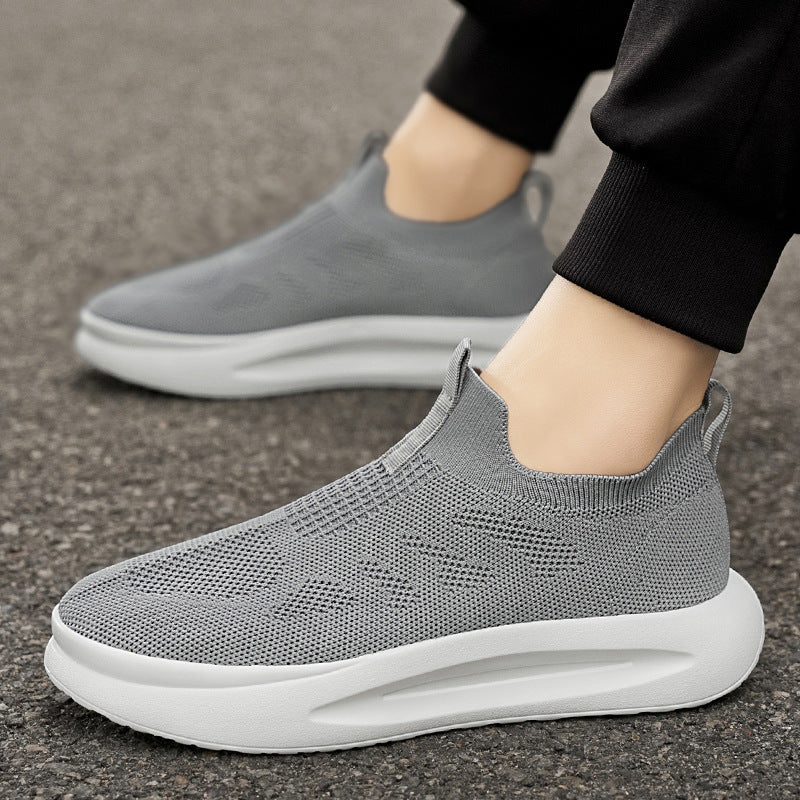 Damen atmungsaktive Slip-On Sneakers mit elastischem Obermaterial R&B