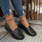 Damen Komfortable Slip-On Mokassins R&B