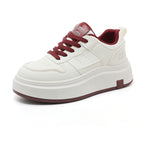 Damen sportive Plateau Sneakers mit atmungsaktivem Design und dämpfender Sohle R&B