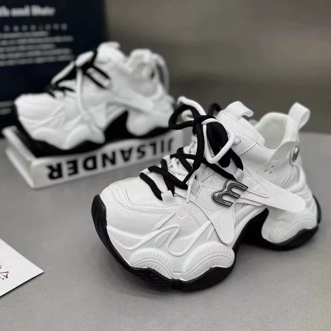 Damen Trendige Chunky Sneakers mit atmungsaktiver Mesh-Oberfläche und innovativer Dämpfung R&B