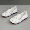 Damen luftige Slip-On Schuhe mit modischem Lochdesign R&B