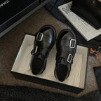 Damen Komfortable Schnürschuhe mit modischem Doppelschnallenverschluss
