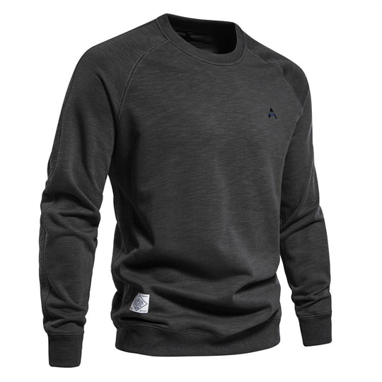 Herren Sweatshirt mit Raglanärmeln und hochwertiger Baumwolloberfläche R&B