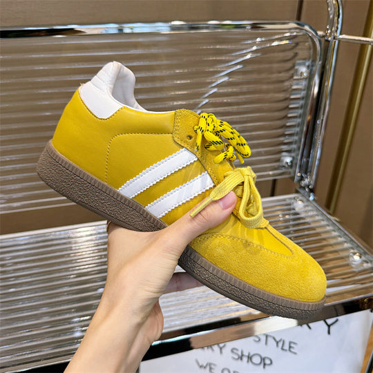 Damen Sportliche Sneakers aus hochwertigem Veloursleder mit rutschfester Sohle R&B