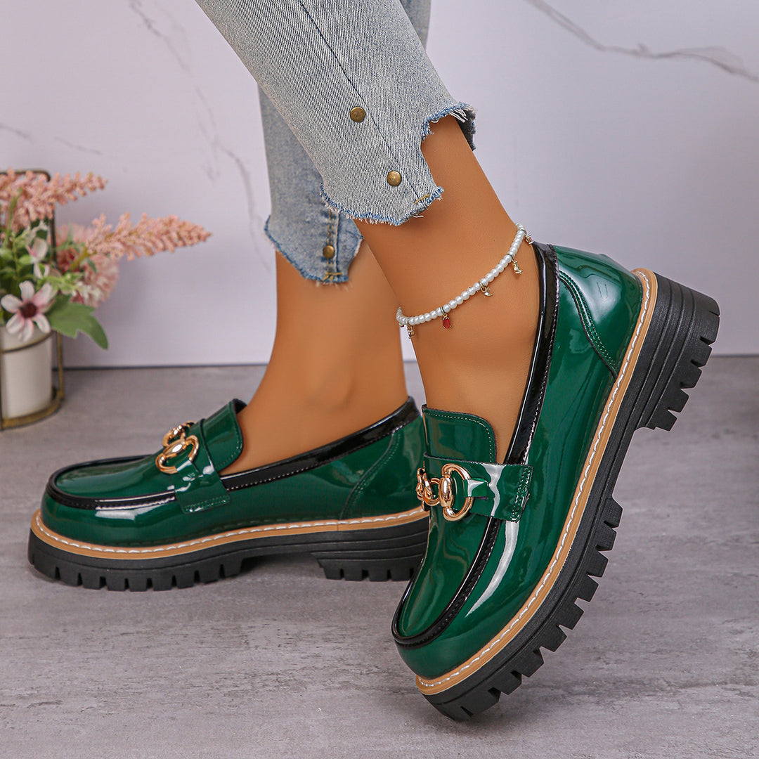 Damen modische Slipper mit auffälligem Ketten-Detail R&B