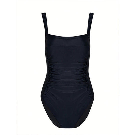 Damen Einteiler Badeanzug mit stilvollem Rüschendesign R&B