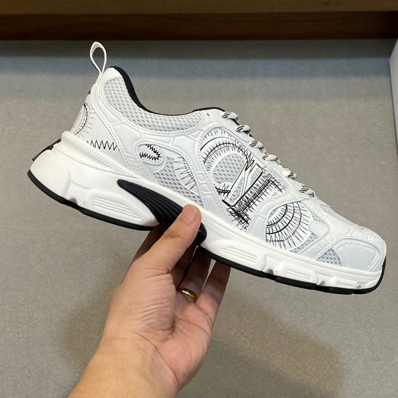 Damen Sportliche Sneakers mit innovativem Design und atmungsaktiver Oberflächenstruktur R&B