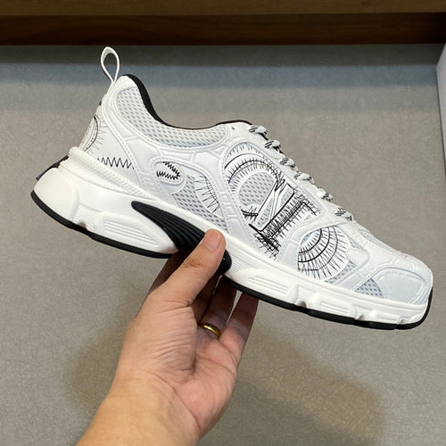 Damen Sportliche Sneakers mit innovativem Design und atmungsaktiver Oberflächenstruktur R&B