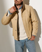 Herren jacke mit zeitlosem Schnitt und praktischem Stehkragen