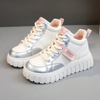 Damen Modische High-Top Sneakers mit sportlichem Design und robustem Sohlenprofil R&B