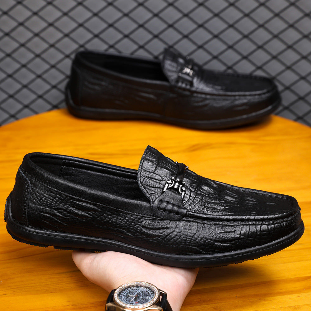 Herren Mokassins mit eleganter Prägung R&B