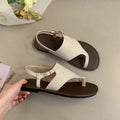 Damen elegante Zehentrenner-Sandalen mit verstellbarem Riemen und komfortablem Fußbett R&B