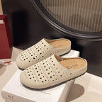 Damen Bequeme Clogs mit luftigen Aussparungen und rutschfester Sohle