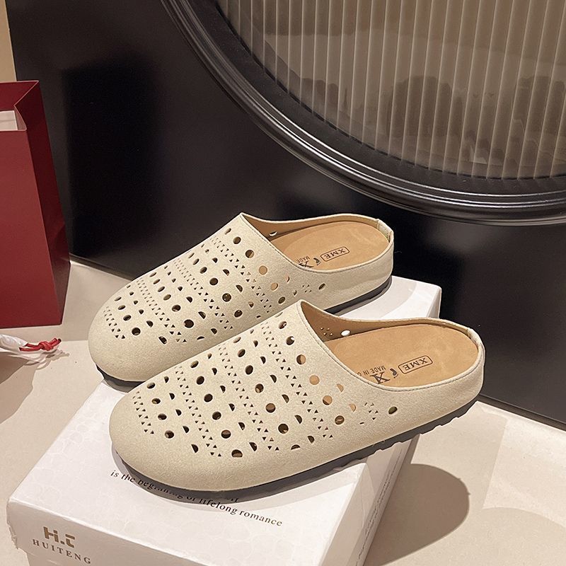 Damen Bequeme Clogs mit luftigen Aussparungen und rutschfester Sohle