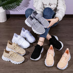 Damen Sportliche und atmungsaktive Laufschuhe mit elastischem Schaft R&B