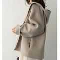 Damen Modische und elegante Kapuzenjacke aus weichem Material R&B
