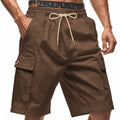 Herren Cargo-Shorts mit verstellbarem Kordelzug und praktischen Seitentaschen R&B