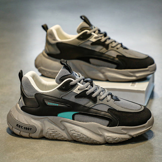 Damen Modische Chunky Sneakers mit atmungsaktiver Mesh-Konstruktion und dämpfender Sohle R&B