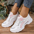 Damen Sportliche Sneakers mit atmungsaktivem Mesh-Obermaterial und komfortabler Dämpfung R&B