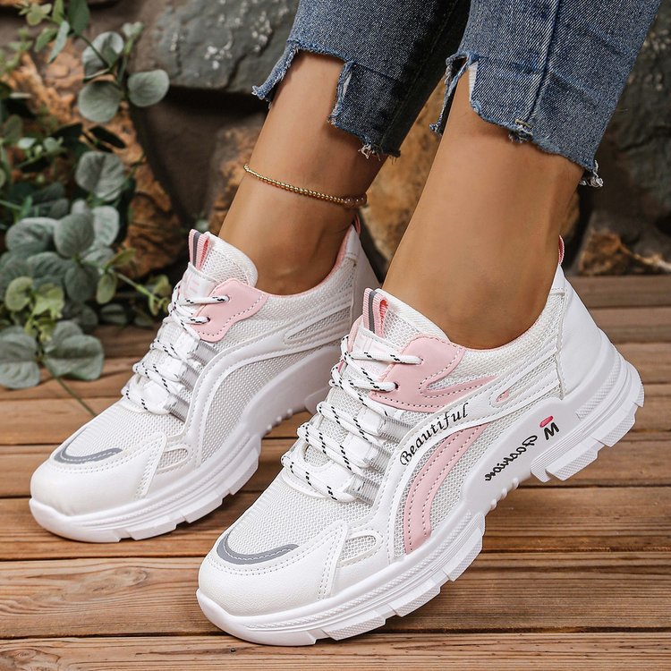 Damen Sportliche Sneakers mit atmungsaktivem Mesh-Obermaterial und komfortabler Dämpfung R&B