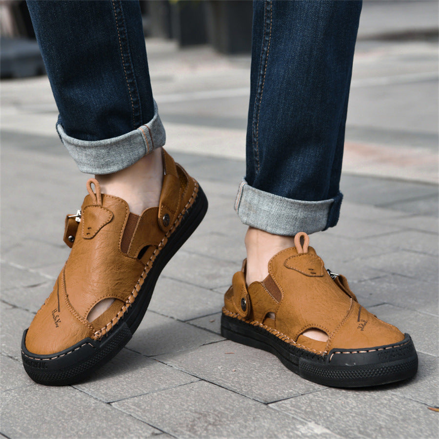 Damen Freizeitsandalen mit praktischem Reißverschluss R&B