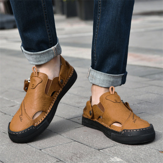 Damen Freizeitsandalen mit praktischem Reißverschluss R&B
