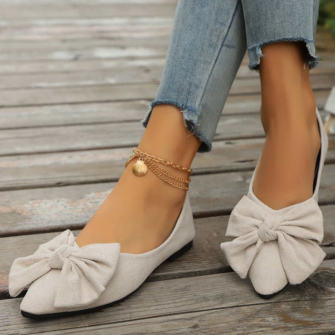 Damen Ballerinas mit modischem Schleifen-Design R&B