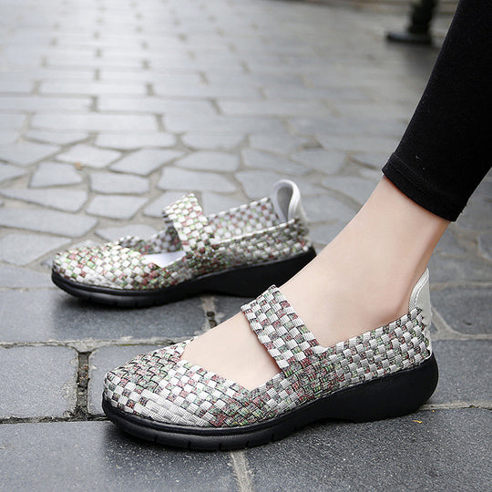 Damen Komfortable und elegante Slip-On Ballerinas mit atmungsaktivem Obermaterial R&B