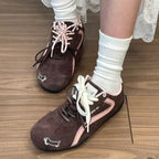 Damen Schnürschuhe mit halbhohem Schnitt und schicker Applikation R&B