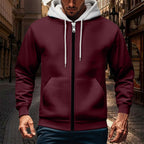 Herren Kapuzenjacke mit doppellagigem Material R&B