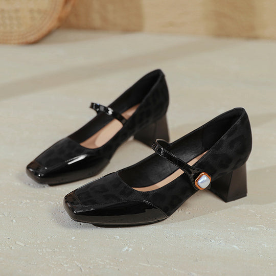 Damen elegante Ballerinas mit besonderem Riemen und dekorativem Detail R&B
