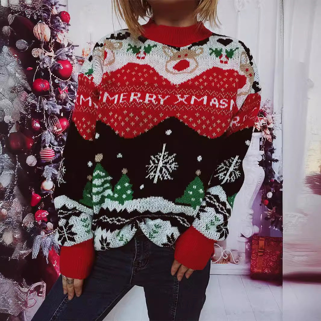 Damen Weihnachts-Pullover mit festlichem Design und gemütlichem Schnitt R&B