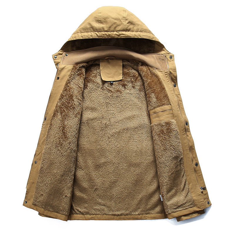 Herren robuste Utility-Jacke mit warmem Innenfutter