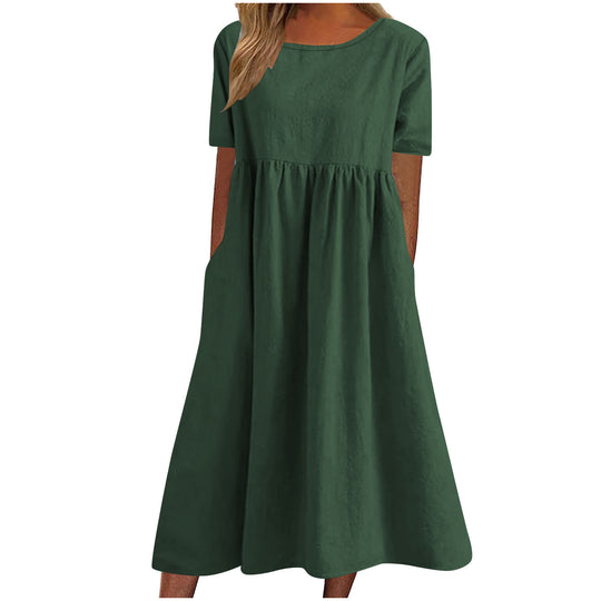 Damen lässiges Maxikleid mit Taschen R&B