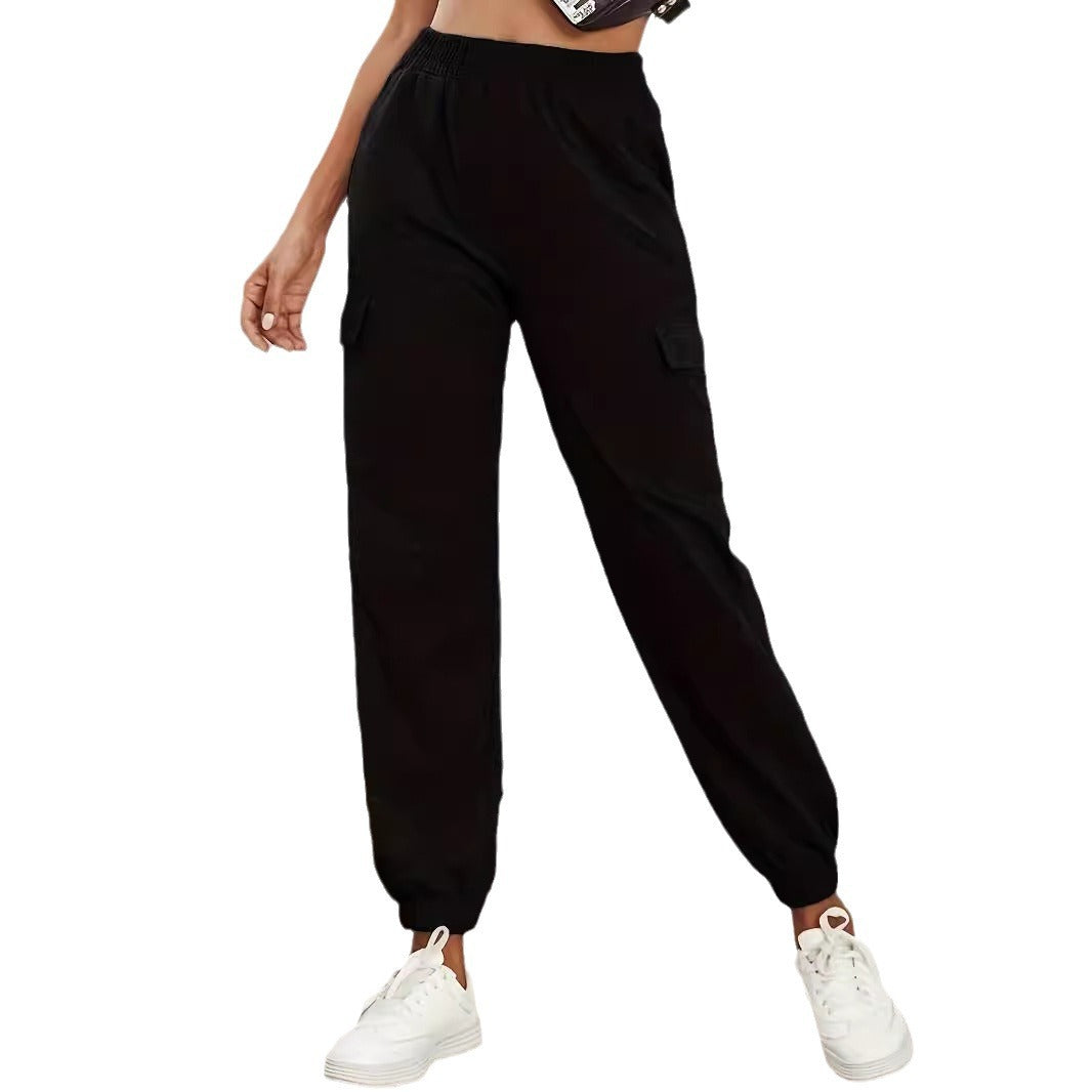 Damen Cargo-Hose mit elastischem Bund und praktischen Taschen R&B