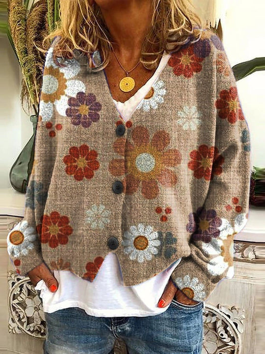 R&B | Trendige & Stilvolle Strickjacke Mit Knöpfen
