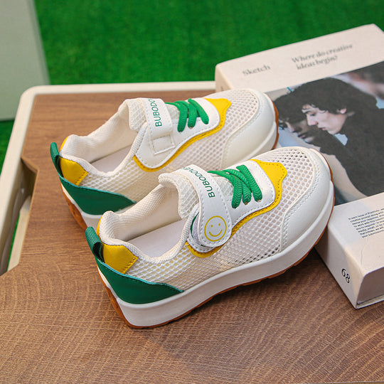 Damen sportive Sneakers mit atmungsaktiver Mesh-Oberfläche und flexibler Laufsohle R&B