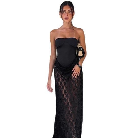 Damen Langarm Kleid R&B