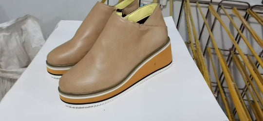 Damen modische Wedge-Booties mit rutschfester Sohle und weichem Innenfutter R&B