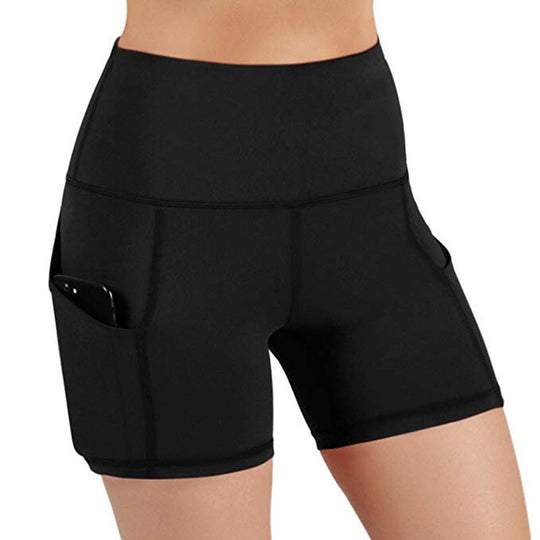 Damen Sportliche Hochtaillierte Shorts R&B