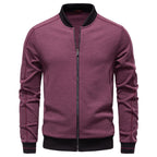 Herren Sportjacke mit modischem Stehkragen und elastischem Bund